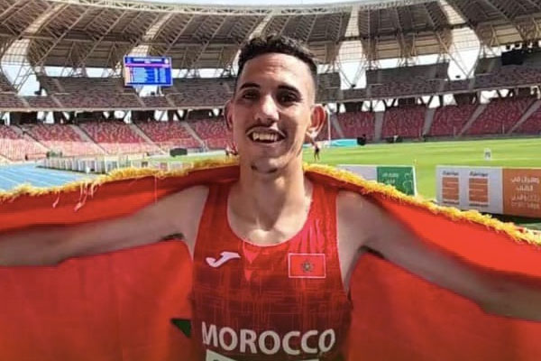 العداء محسن أوطلحة يهدي المغرب أول ميدالية ذهبية