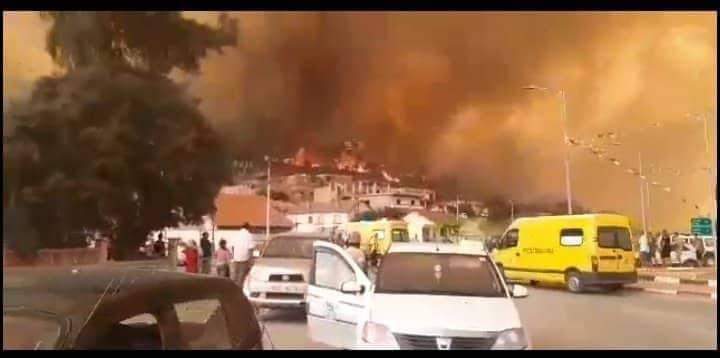 النيران تحاصر 8 ولايات بالجزائر